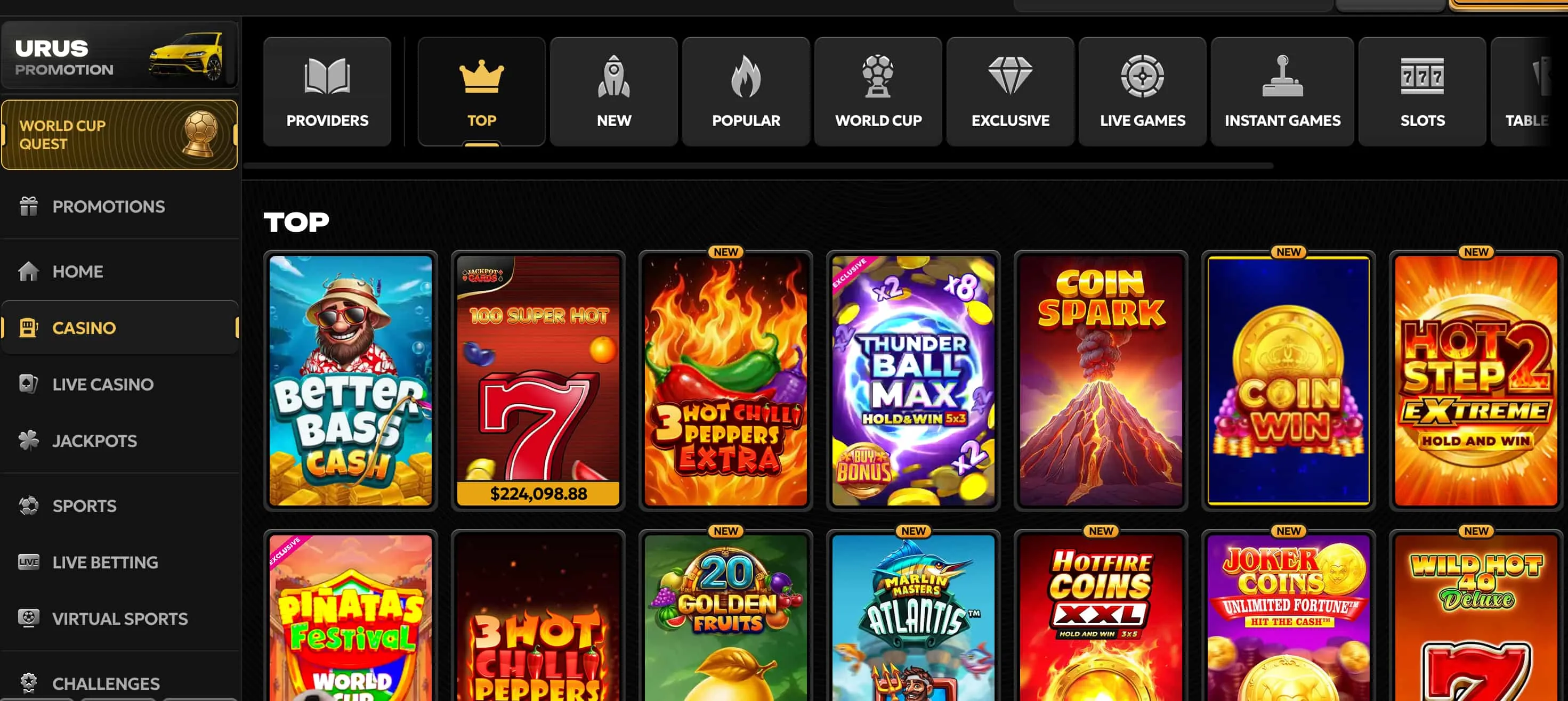 Games at Spinsy: Pokies, Live Casino and Instant Wins